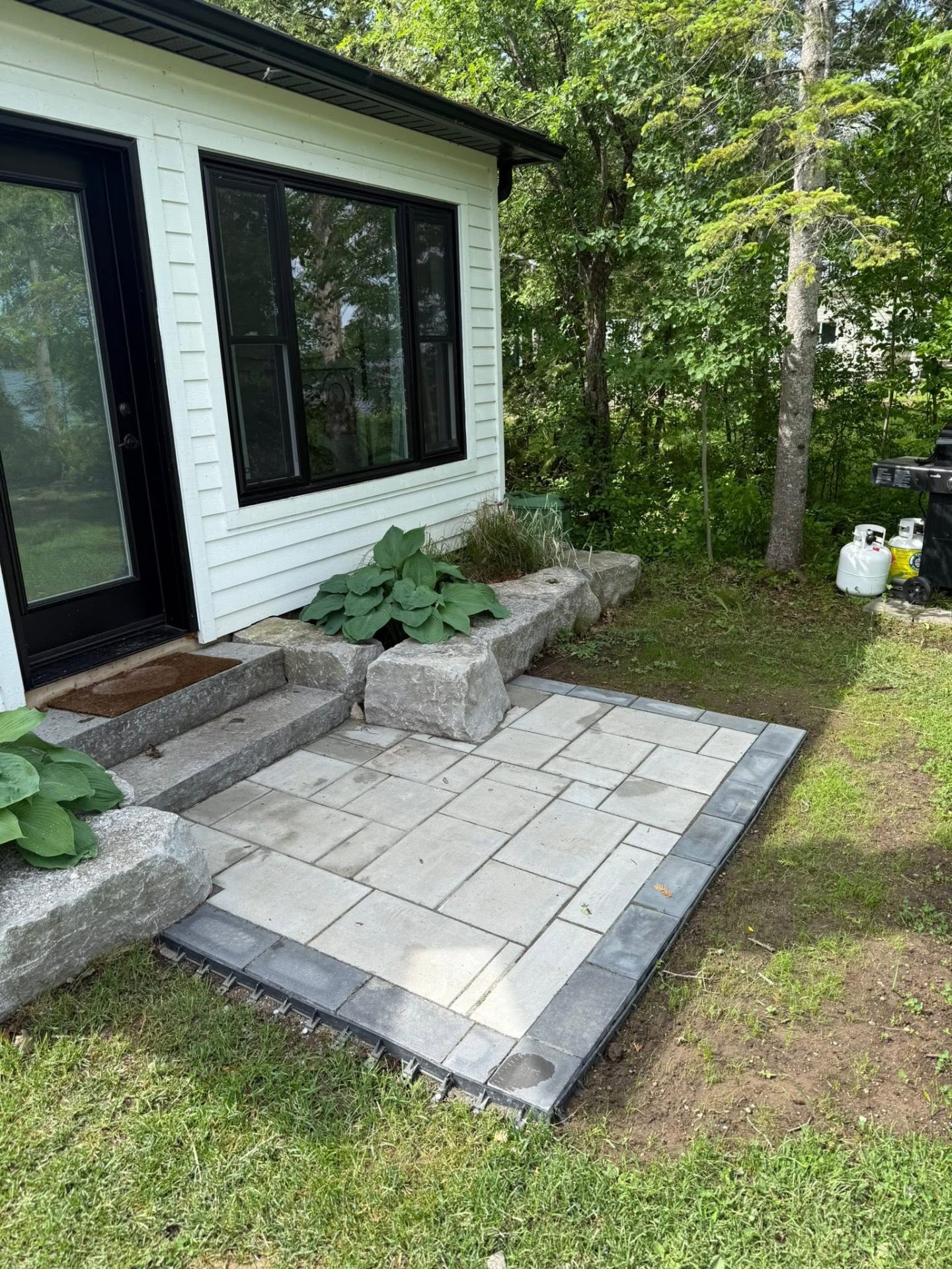 Stone Step Patio